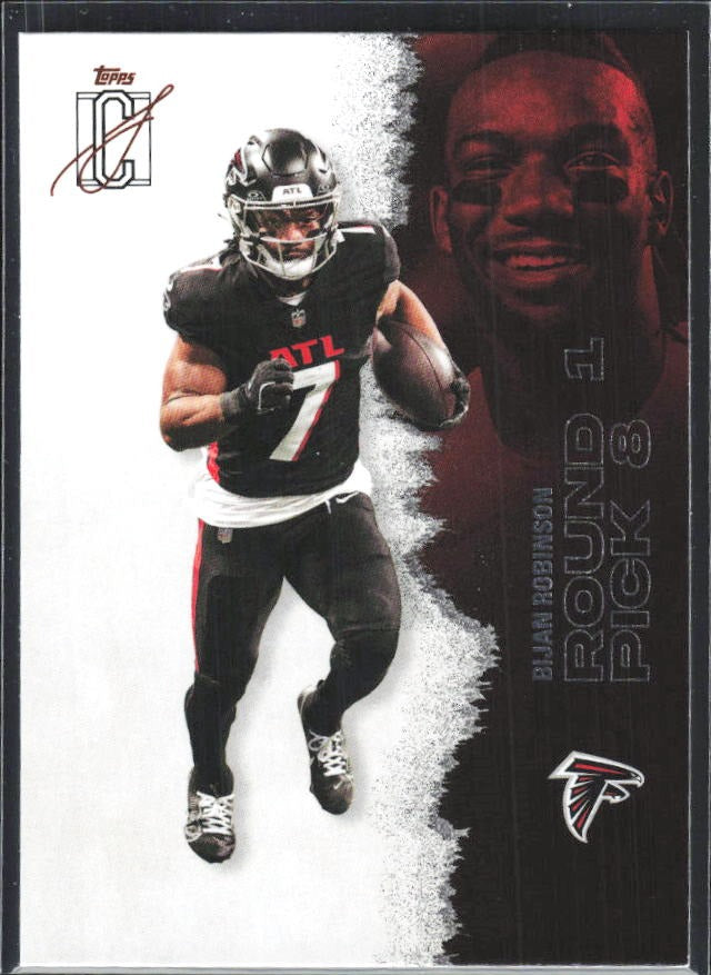 Bijan Robinson 2025 Topps Signature Class Football #4 – framsida