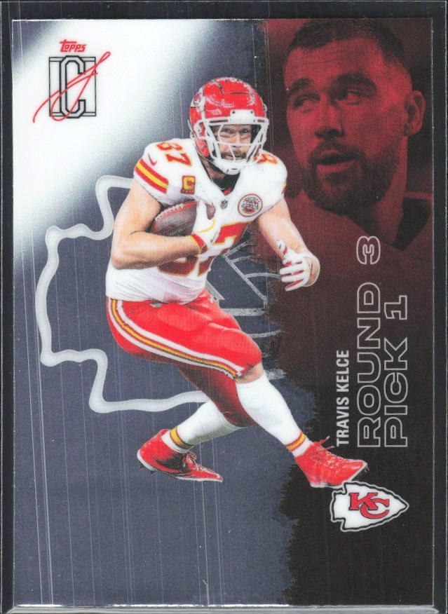 Travis Kelce 2025 Topps Signature Class Football #80 – framsida