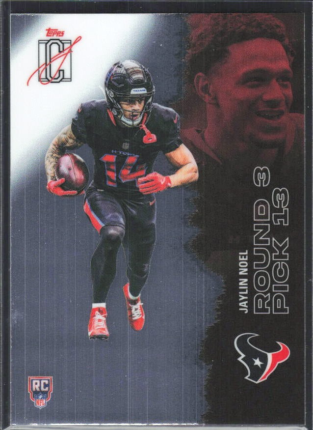 Jaylin Noel 2025 Topps Signature Class Football #208 – framsida