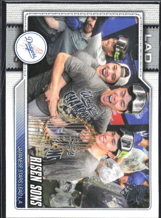 Risen Sons Ohtani/Sasaki/Yamamoto 2026 Topps Series 2 #642 – framsida