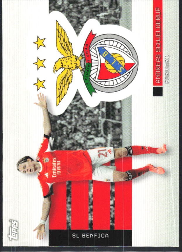 Andreas Schjelderup 2025-26 Topps Benfica Soaring Eagle #50 – framsida