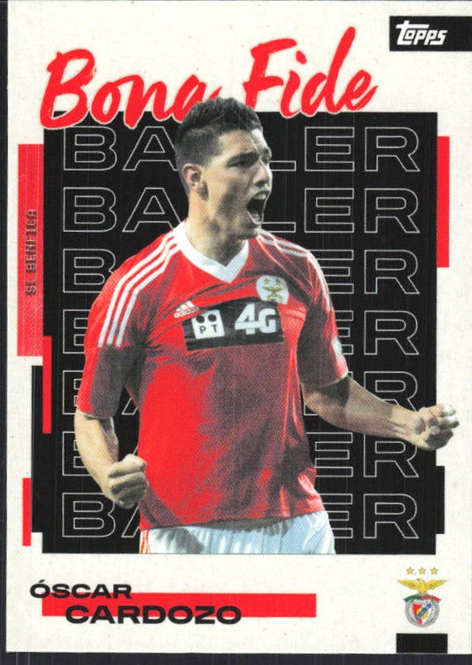 Óscar Cardozo 2025-26 Topps Benfica Bona Fide Baller #25 – framsida