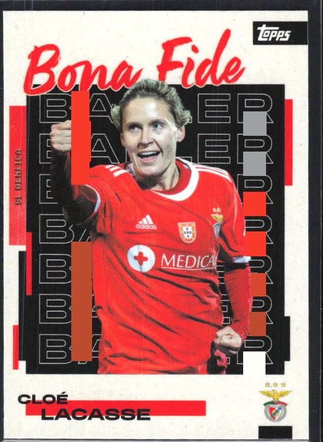 Cloé Lacasse 2025-26 Topps Benfica Bona Fide Baller #26 – framsida