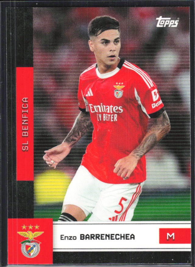 Enzo Barrenechea 2025-26 Topps Benfica #14 – framsida