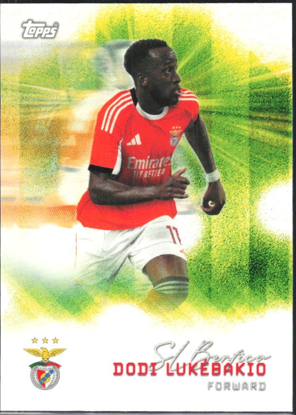 Dodi Lukebakio 2025-26 Topps Benfica Pitch Pursuits #36 – framsida