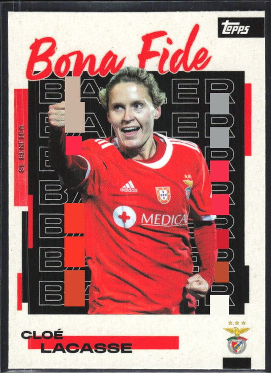 Cloé Lacasse 2025-26 Topps Benfica Bona Fide Baller #26 – framsida