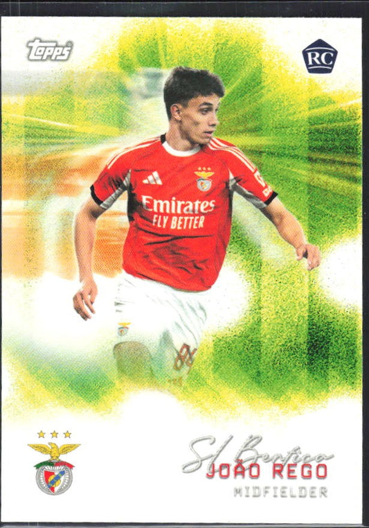 João Rego 2025-26 Topps Benfica Pitch Pursuits #28 – framsida