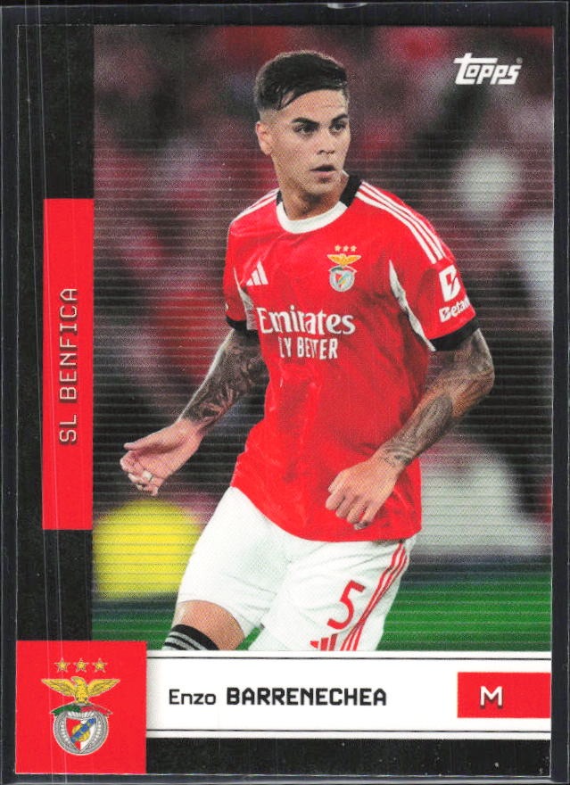 Enzo Barrenechea 2025-26 Topps Benfica #14 – framsida