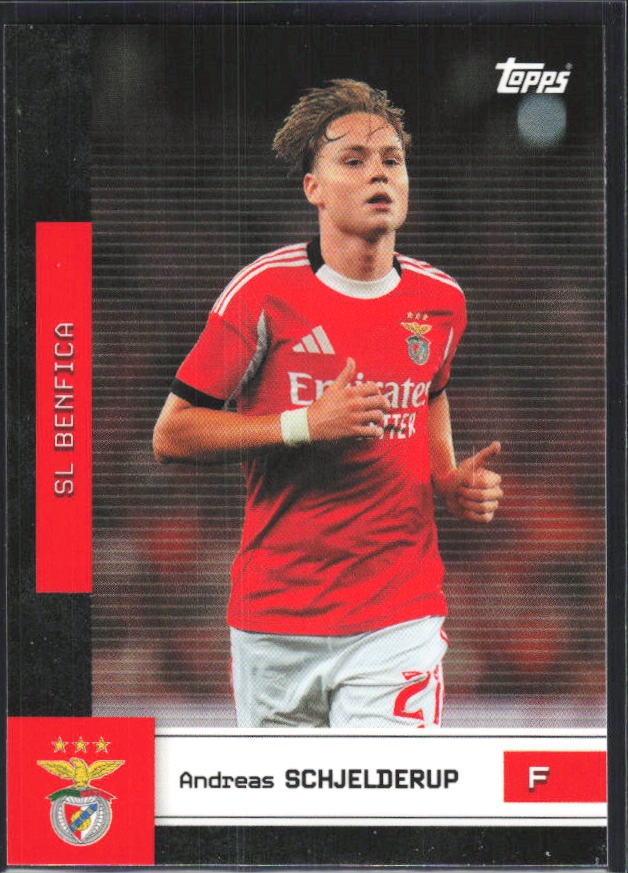 Andreas Schjelderup 2025-26 Topps Benfica #19 – framsida