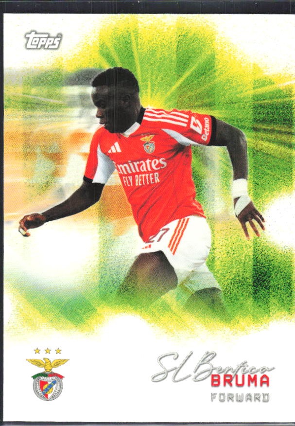 Bruma 2025-26 Topps Benfica Pitch Pursuits #37 – framsida