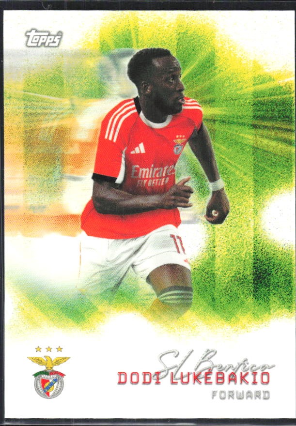 Dodi Lukebakio 2025-26 Topps Benfica Pitch Pursuits #36 – framsida