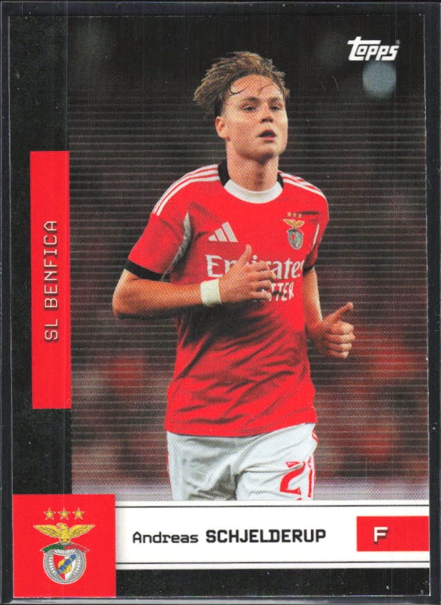 Andreas Schjelderup 2025-26 Topps Benfica #19 – framsida