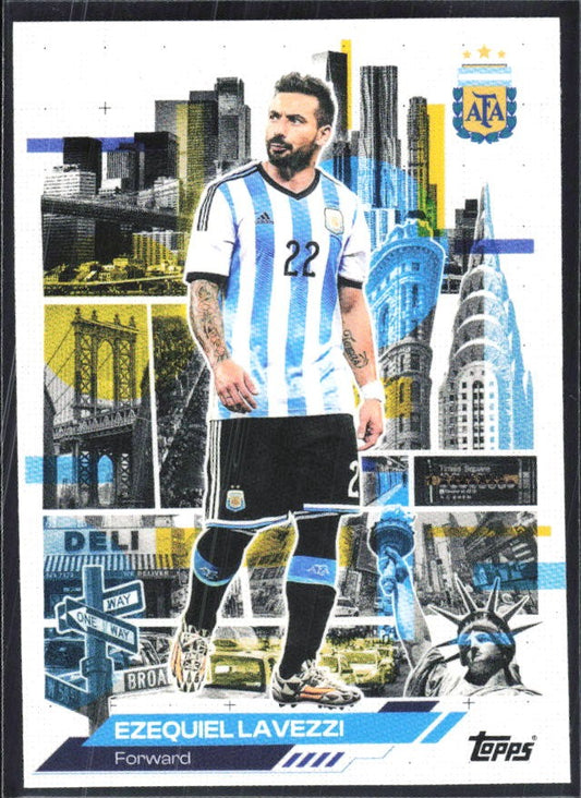 Ezequiel Lavezzi 2026 Topps Argentina AFA in the Apple #44 – framsida