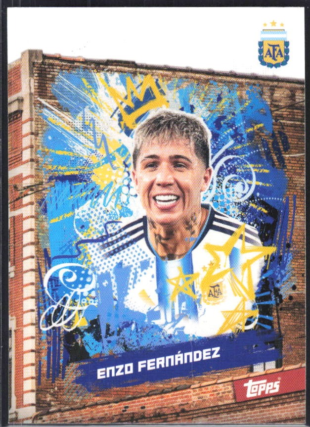 Enzo Fernández 2026 Topps Argentina Block #27 – framsida