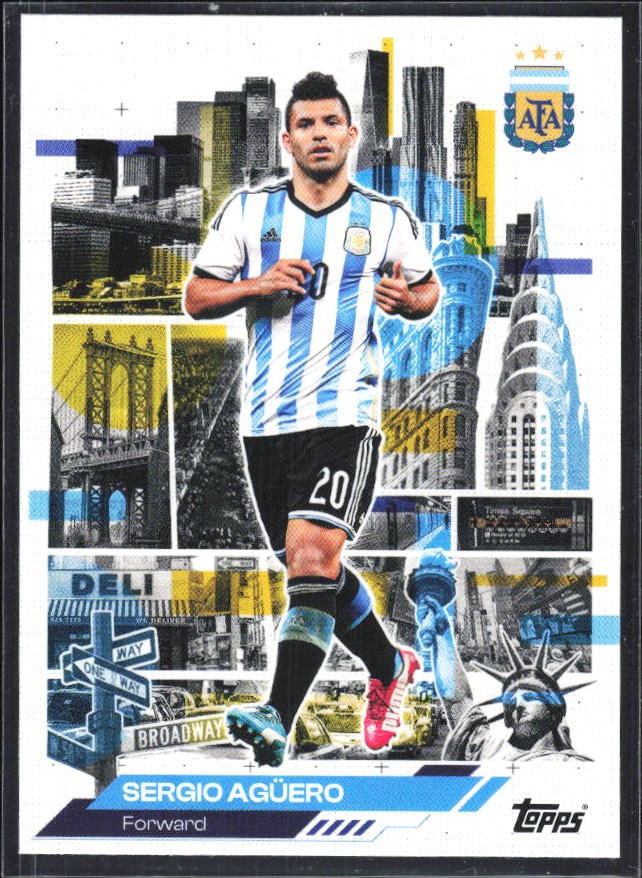 Sergio Agüero 2026 Topps Argentina AFA in the Apple #45 – framsida