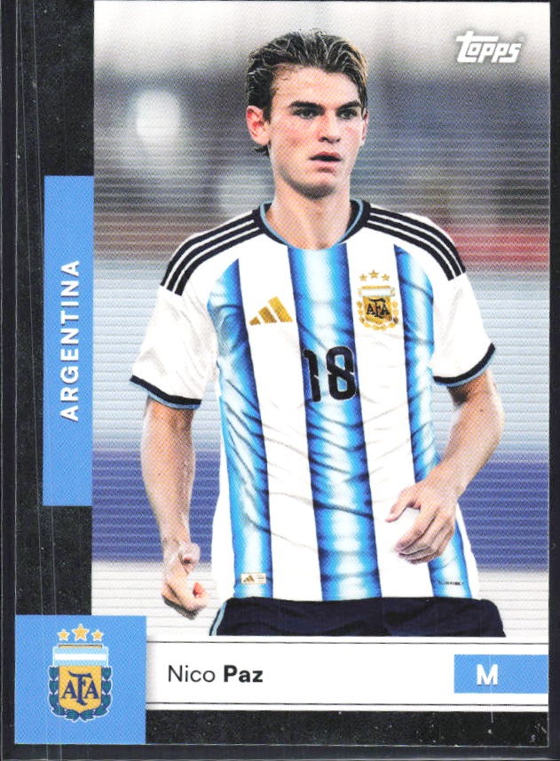 Nico Paz 2026 Topps Argentina #9 – framsida