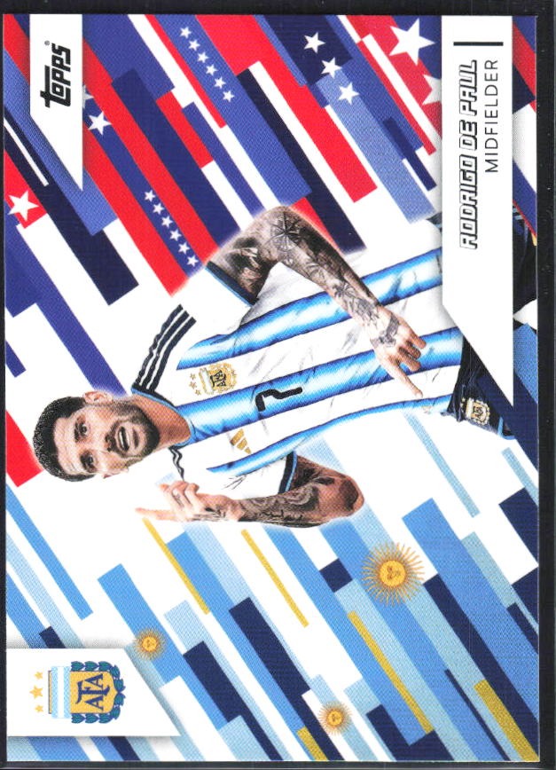 Rodrigo De Paul 2026 Topps Argentina Toast the Host #39 – framsida