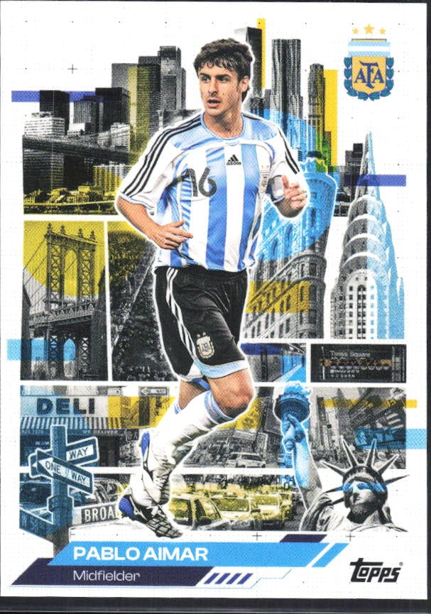 Pablo Aimar 2026 Topps Argentina AFA in the Apple #48 – framsida
