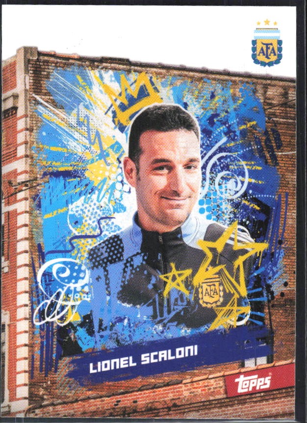 Lionel Scaloni 2026 Topps Argentina Block #30 – framsida