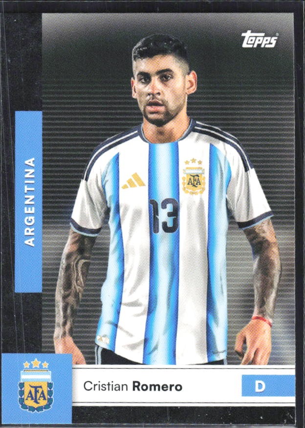 Cristian Romero 2026 Topps Argentina #2 – framsida