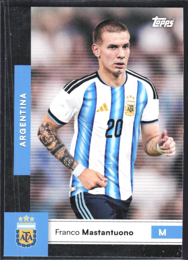 Franco Mastantuono 2026 Topps Argentina #8 – framsida