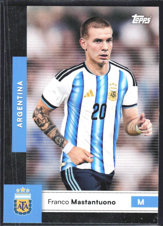 Franco Mastantuono 2026 Topps Argentina #8 – framsida