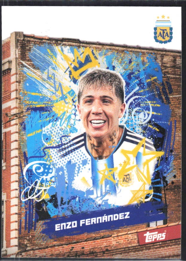 Enzo Fernández 2026 Topps Argentina Block #27 – framsida