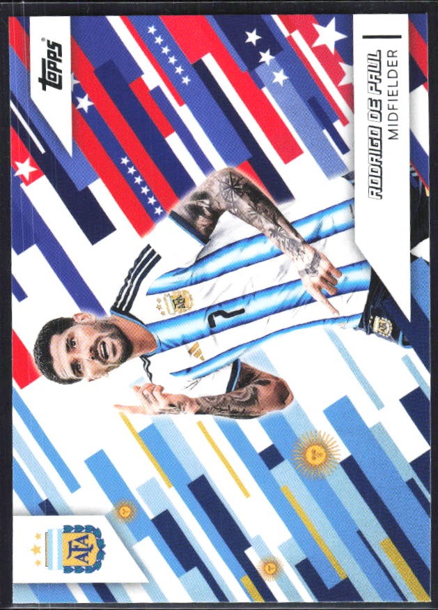 Rodrigo De Paul 2026 Topps Argentina Toast the Host #39 – framsida