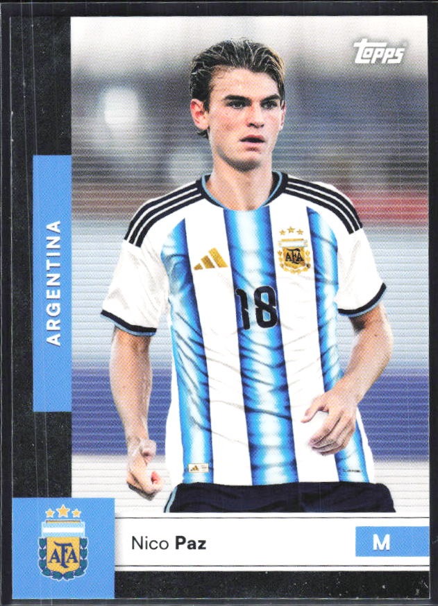Nico Paz 2026 Topps Argentina #9 – framsida
