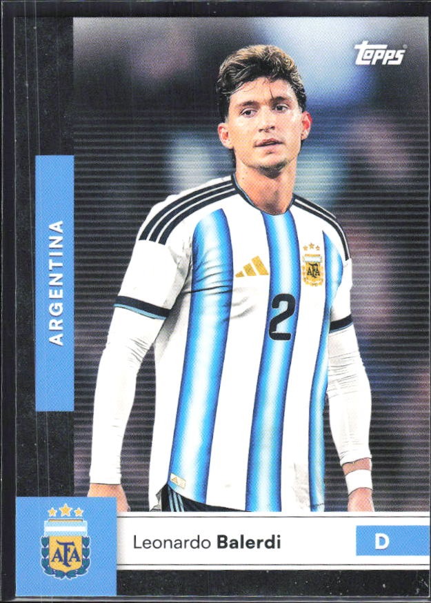 Leonardo Balerdi 2026 Topps Argentina #3 – framsida