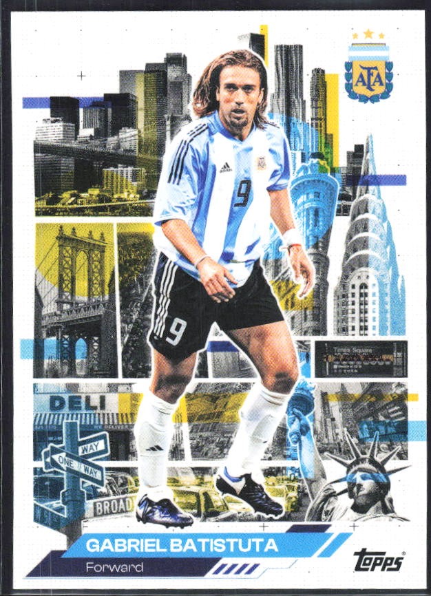 Gabriel Batistuta 2026 Topps Argentina AFA in the Apple #46 – framsida