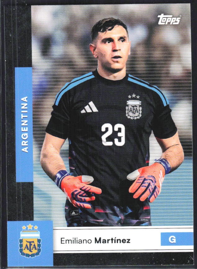 Emiliano Martínez 2026 Topps Argentina #1 – framsida