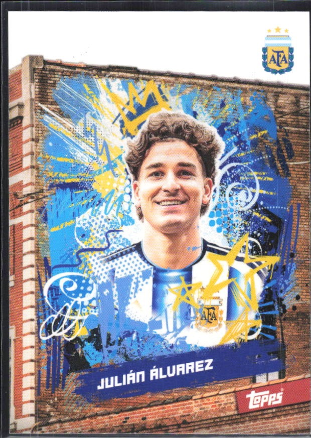 Julián Álvarez 2026 Topps Argentina Block #29 – framsida