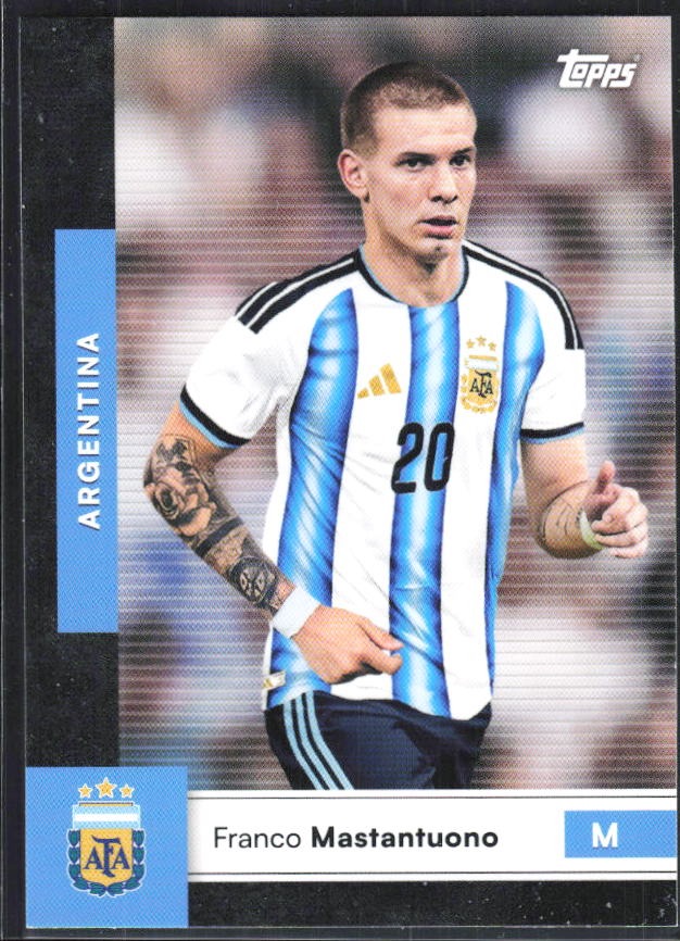 Franco Mastantuono 2026 Topps Argentina #8 – framsida