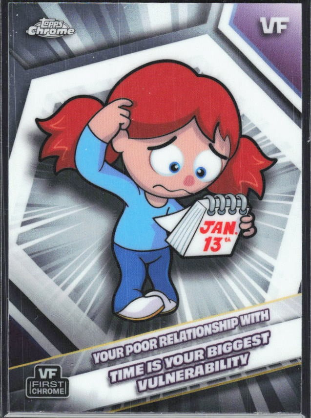 Your Poor Relationship With Time… 2026 Topps Chrome VeeFriends #197 – framsida