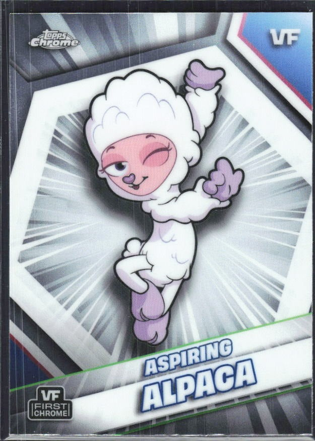 Aspiring Alpaca 2026 Topps Chrome VeeFriends #23 – framsida