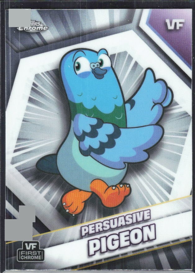 Persuasive Pigeon 2026 Topps Chrome VeeFriends #137 – framsida