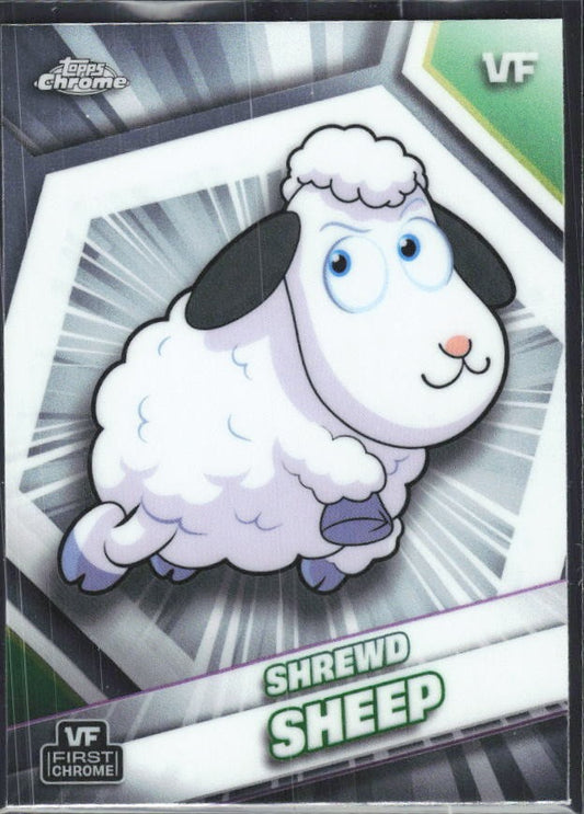 Shrewd Sheep 2026 Topps Chrome VeeFriends #157 – framsida
