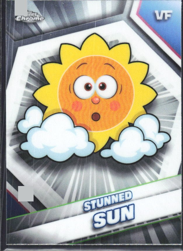 Stunned Sun 2026 Topps Chrome VeeFriends #165 – framsida