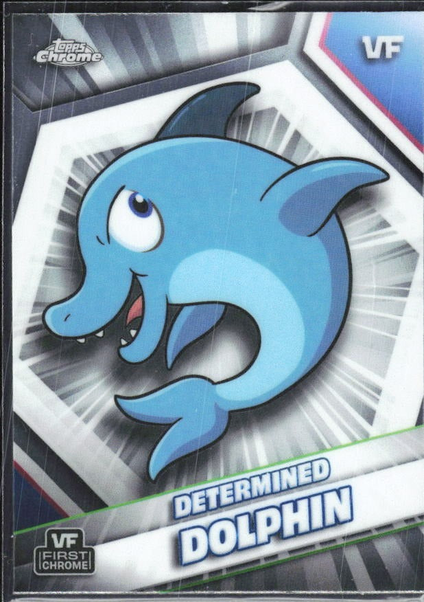 Determined Dolphin 2026 Topps Chrome VeeFriends #65 – framsida