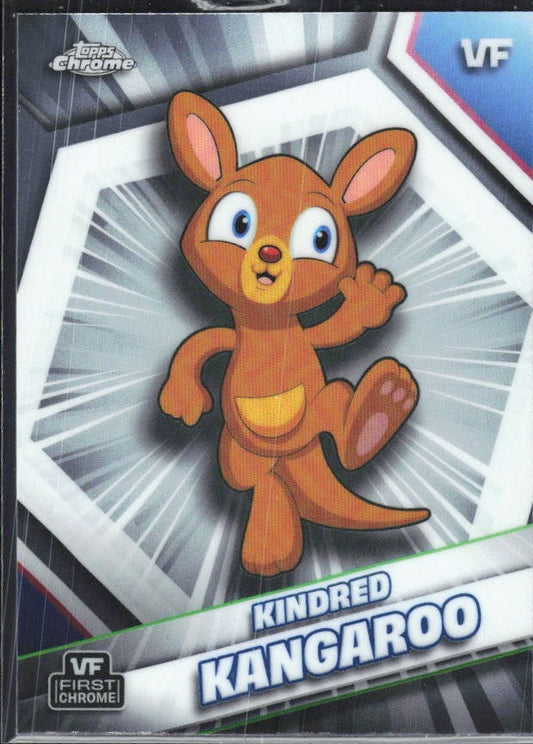 Kindred Kangaroo 2026 Topps Chrome VeeFriends #108 – framsida