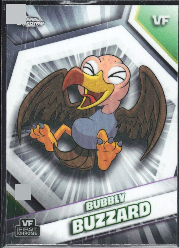 Bubbly Buzzard 2026 Topps Chrome VeeFriends #39 – framsida