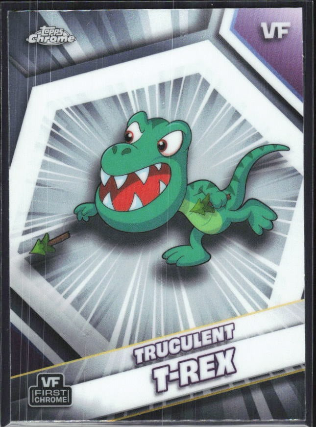 Truculent T-Rex 2026 Topps Chrome VeeFriends #182 – framsida