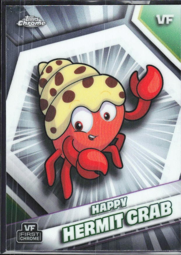 Happy Hermit Crab 2026 Topps Chrome VeeFriends #90 – framsida