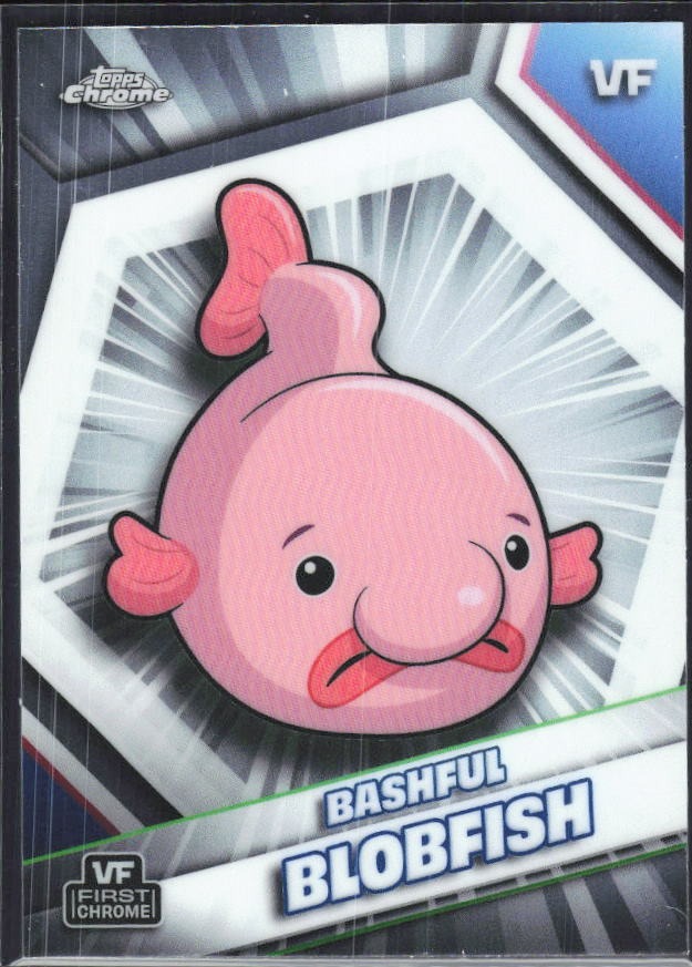 Bashful Blobfish 2026 Topps Chrome VeeFriends #29 – framsida