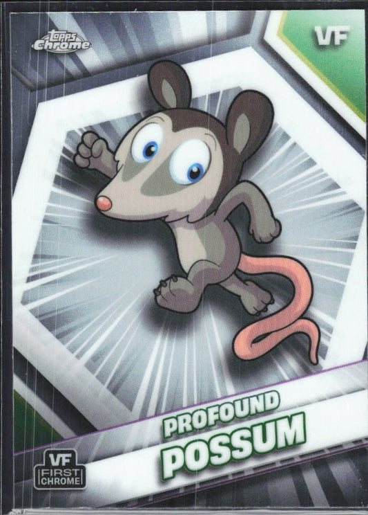 Profound Possum 2026 Topps Chrome VeeFriends #142 – framsida