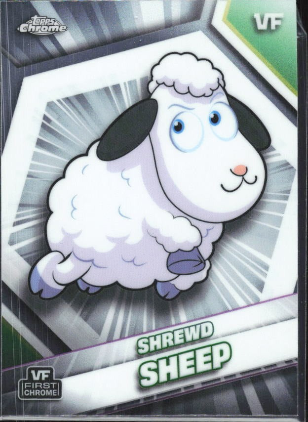 Shrewd Sheep 2026 Topps Chrome VeeFriends #157 – framsida
