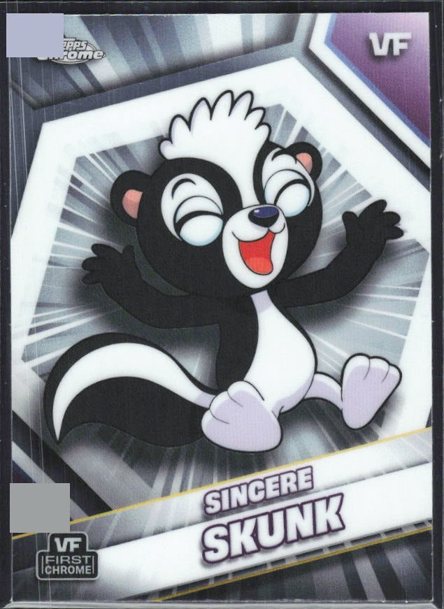 Sincere Skunk 2026 Topps Chrome VeeFriends #158 – framsida