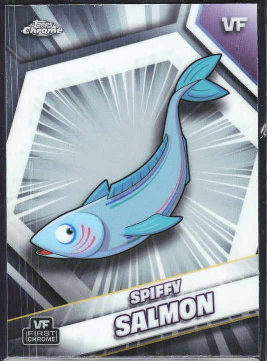Spiffy Salmon 2026 Topps Chrome VeeFriends #161 – framsida