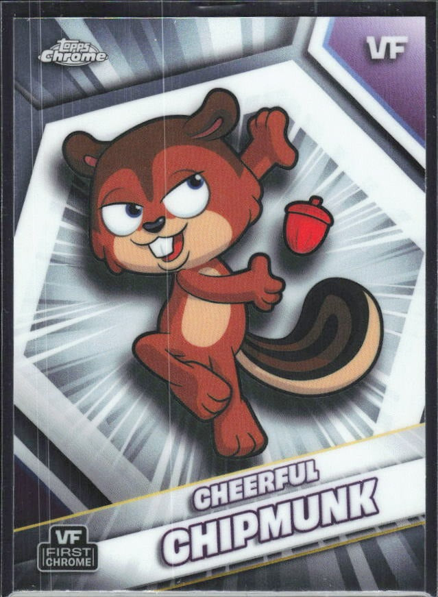 Cheerful Chipmunk 2026 Topps Chrome VeeFriends #46 – framsida